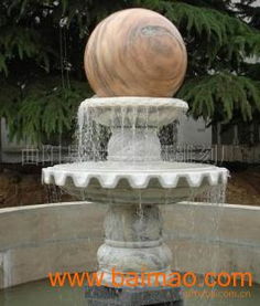 景觀石雕花盆與噴泉水景 融合藝術、風水與定制的工藝精品